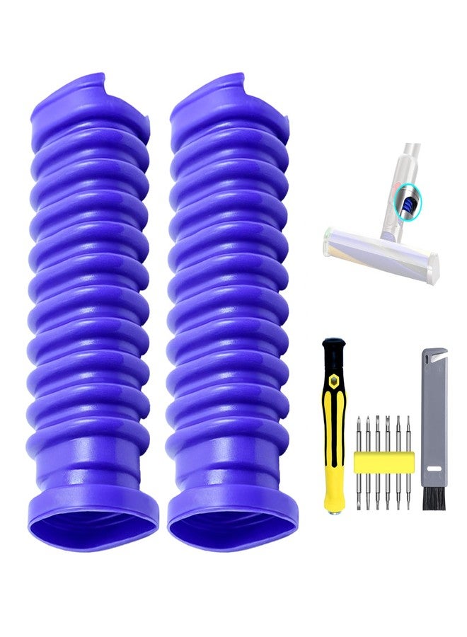 keluke طقم خرطومين سفليين للمكنسة الكهربائية متوافق مع رأس التنظيف ذي الأسطوانة الناعمة دايسون V12، قطع غيار ملحقة بالمكنسة الكهربائية للتنظيف المنزلي، طقم مفكات براغي، فرشاة تنظيف - Image 1